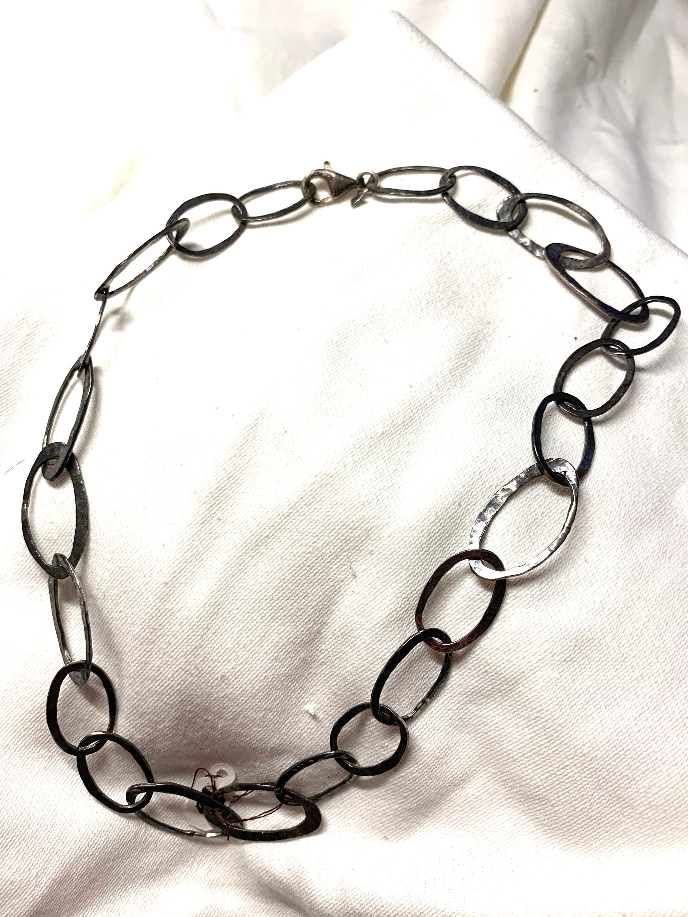 Chaine argent gros maillons