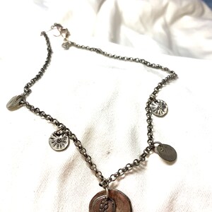 Sterling silver coin necklace