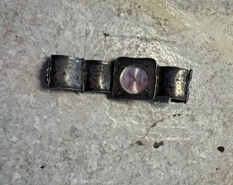 Vintage Consul Hammered Sterling Silver for Watch, 7\