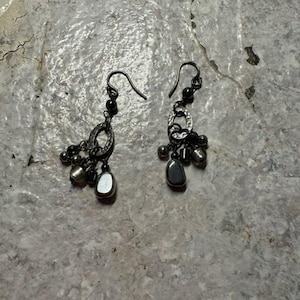 Sterling Silver and Hematite Earrings