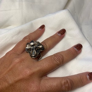 Silver Flower Ring