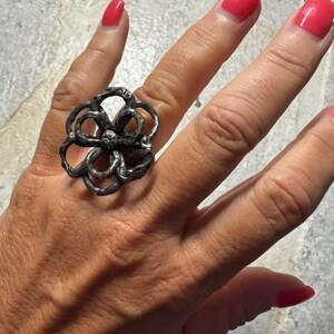 Sterling Silver Flower Ring
