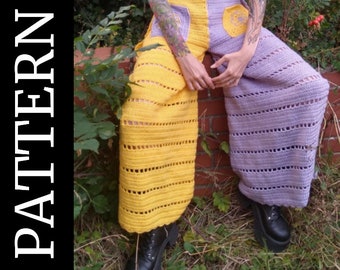 Crochet/Knit Wrap Pants Pattern Guide - Size Inclusive Knit and Crochet Fisherman's Trousers-Download ONLY Accessible Via Browser NOT App