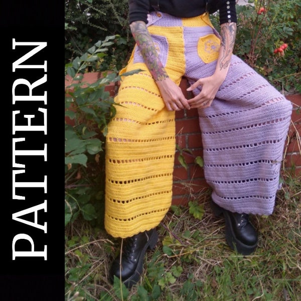 Crochet/Knit Wrap Pants Pattern Guide - Size Inclusive Knit and Crochet Fisherman's Trousers-Download ONLY Accessible Via Browser NOT App