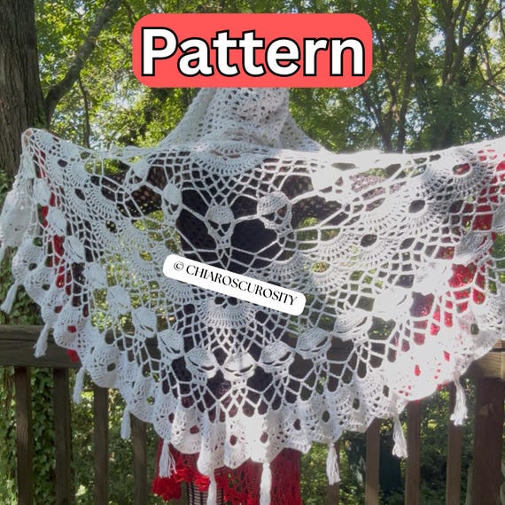 Skulltimate Shawl Halloween Crochet Pattern