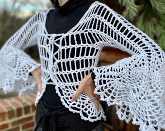 Spiderweb Mandala Shirt Crochet Pattern-halloween Duster