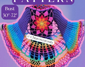 Echeveria Duster Mandala Coat Crochet Pattern (Size Inclusive)