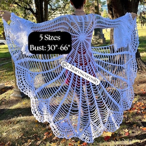 Spiderweb Mandala Coat-Halloween Duster-Crochet Spiderweb Mandala Duster-Gothic Halloween Coat-Stevie Nicks Jacket-Gothic Dress-Goth Spider