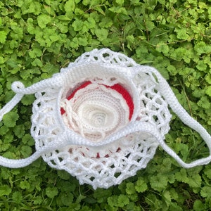 Foldable Crochet Market Bag PatternCrochet Mushroom BagCrochet Reusable MarketbagCrochet MushroomRecycle Grocery BagCrochet Bag Pattern image 6