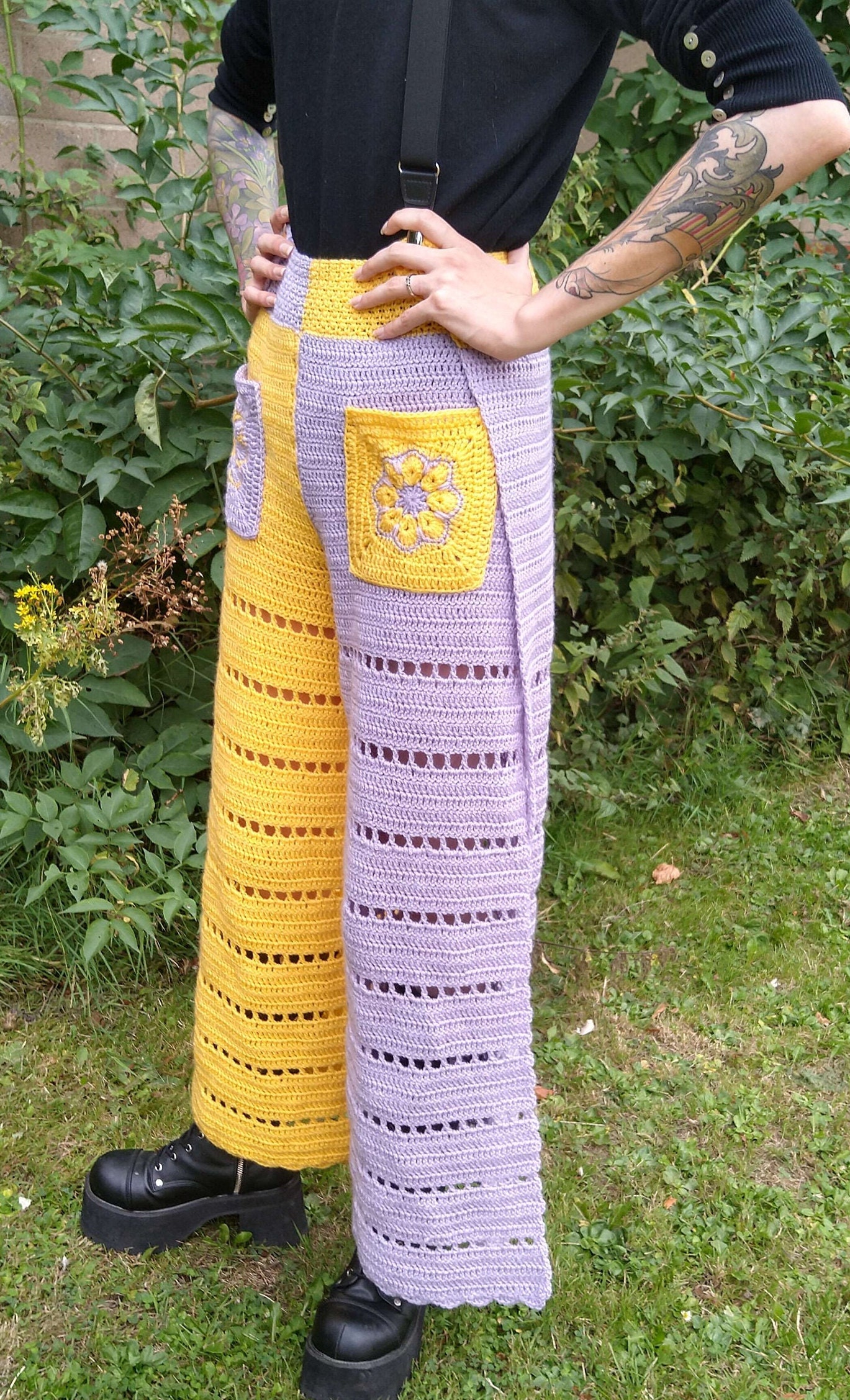Crochet/knit Wrap Pants Pattern Guide All Sizes Inclusive Etsy Canada