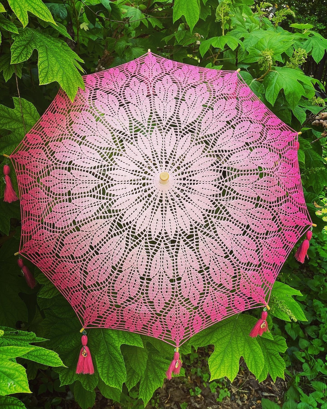 Cherry Blossom Crochet Parasol Patterncrochet Parasol Patterncrochet