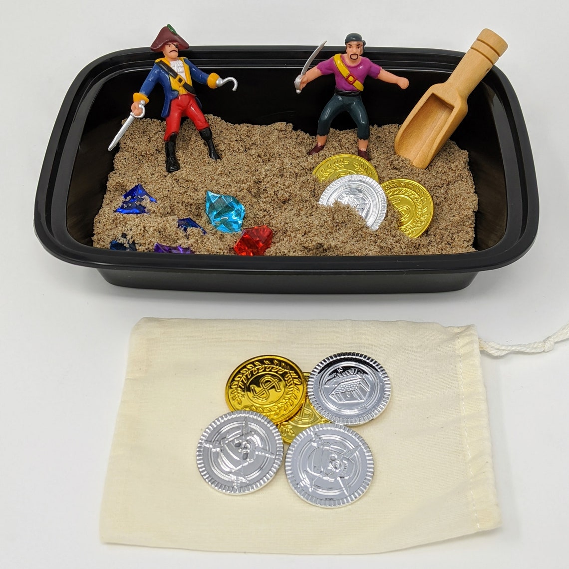 Sand Kit Pirates buried treasure busy box play Etsy