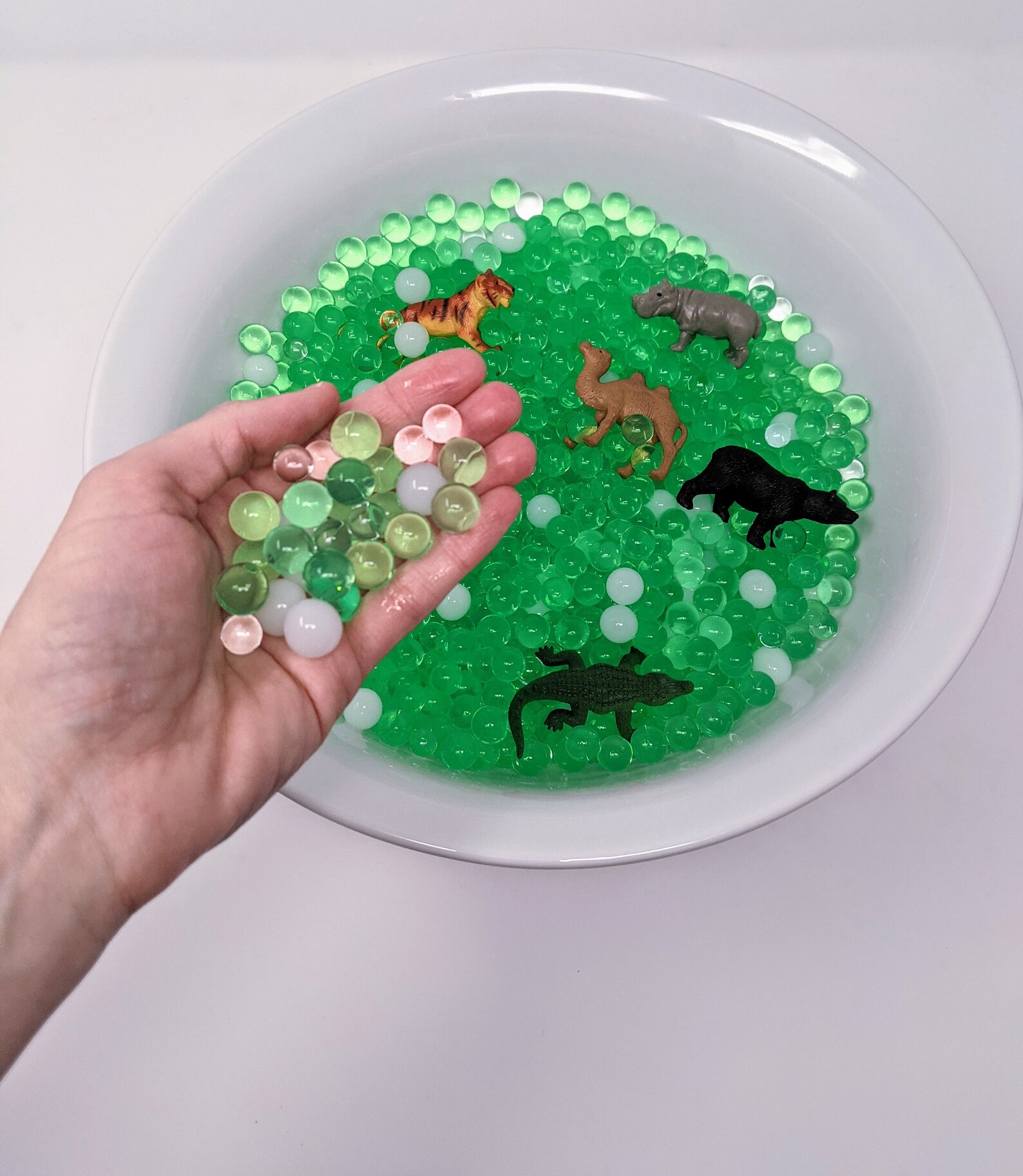 Sensory Bin Water Bead Kit Baby Wild Animals Great Etsy