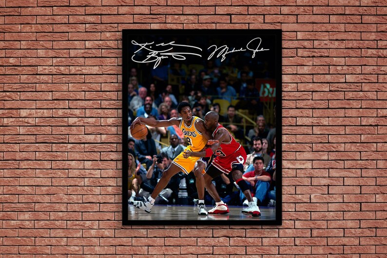 michael jordan kobe bryant autograph