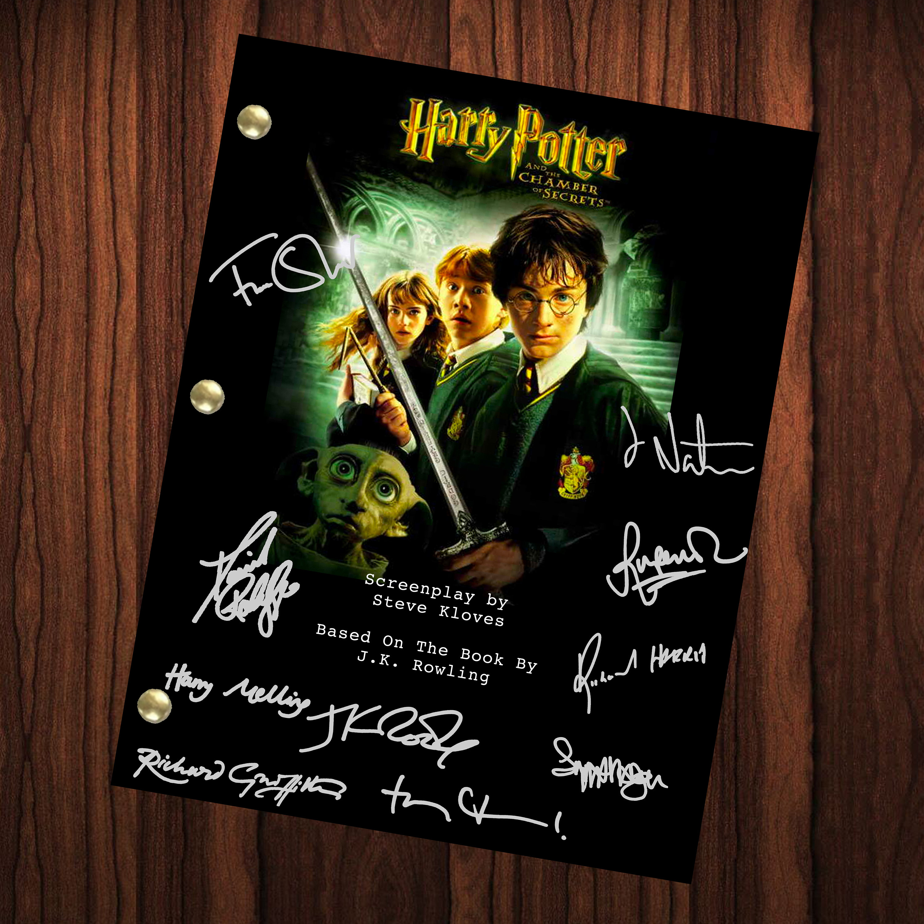 Harry Potter Autographed Signed Movie Script Full Screenplay | Etsy