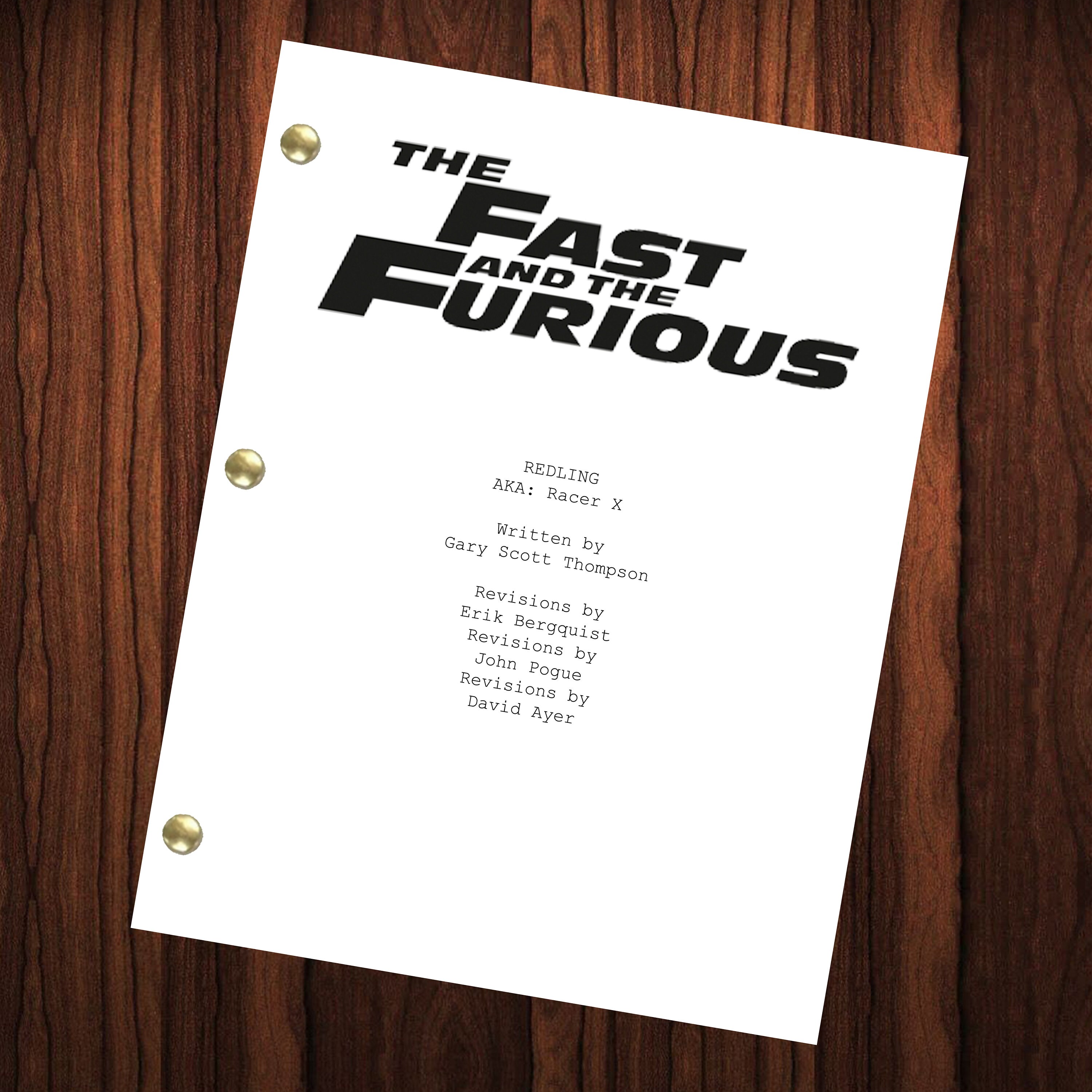 Top 97+ Images the fast and the furious movie script Superb