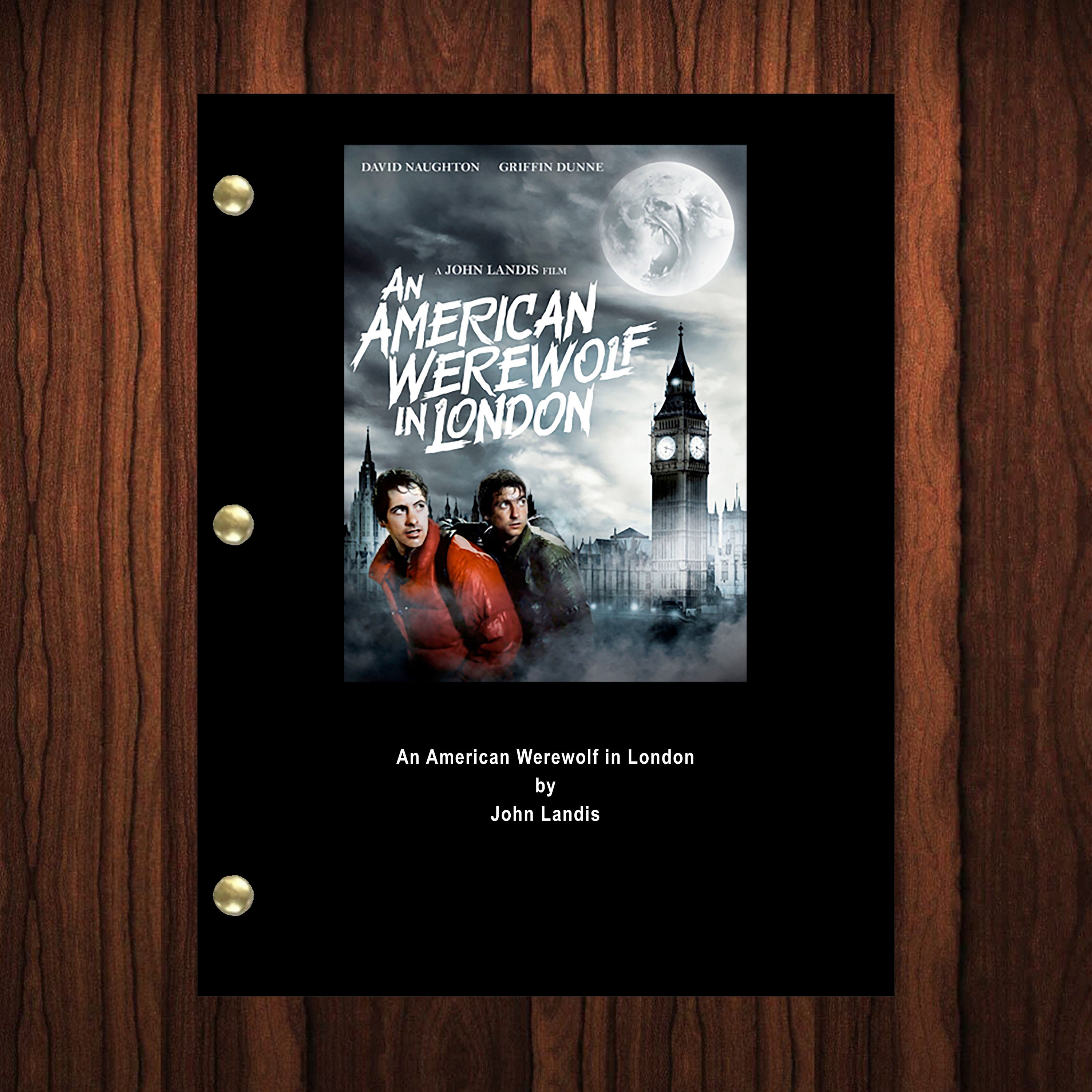 An American Werewolf in London Movie Script Reprint Full - Etsy Israel