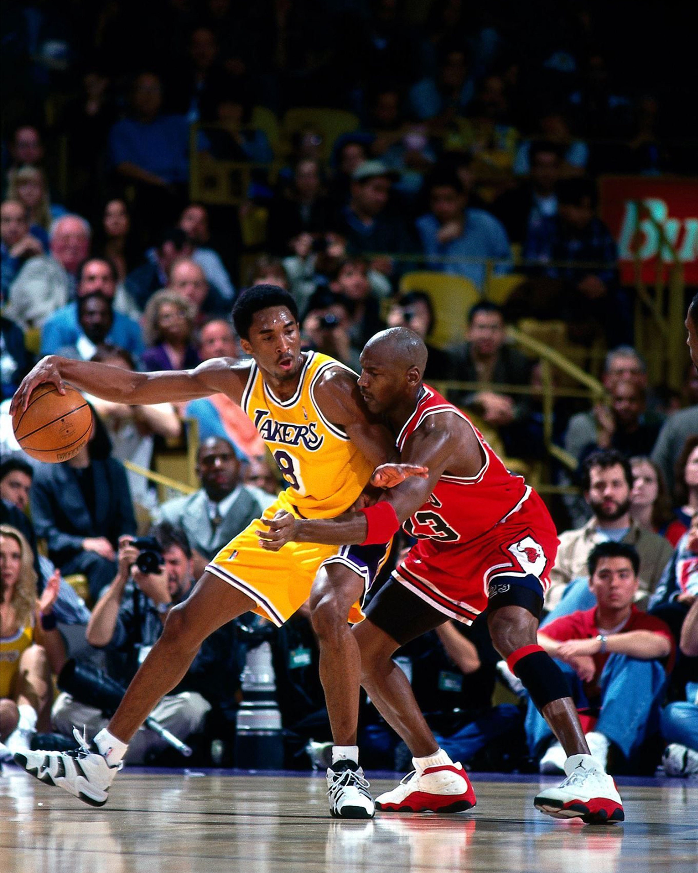 Kobe Bryant Michael Jordan Poster Print Lakers Wall Art Glossy | Etsy