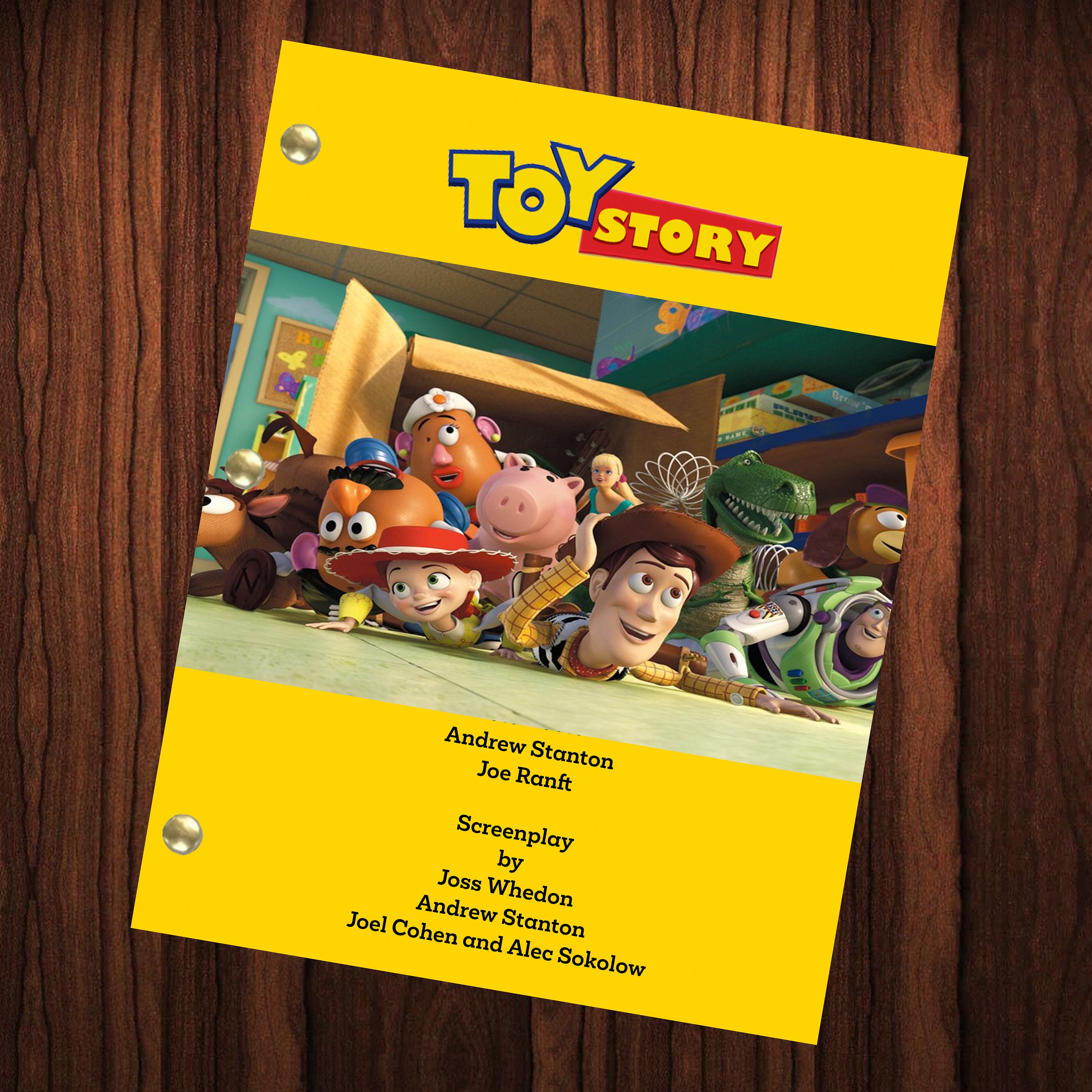Toy Story Movie Script Reprint Full Screenplay Full Script Toy Etsy