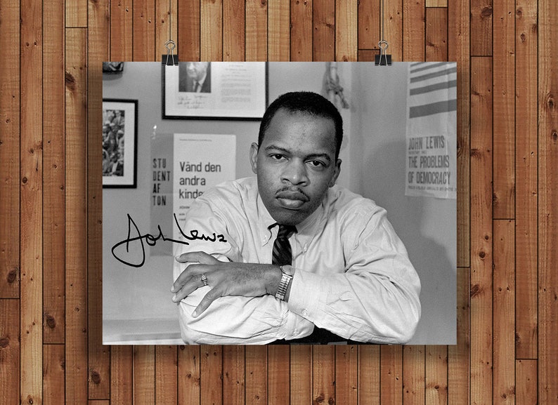 John Lewis Autographed Signed Reprint 8x10 Photo Poster Print Etsy