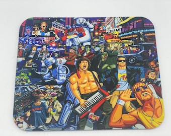 1980’s Movie Stars & Cartoon Characters Mouse Pad
