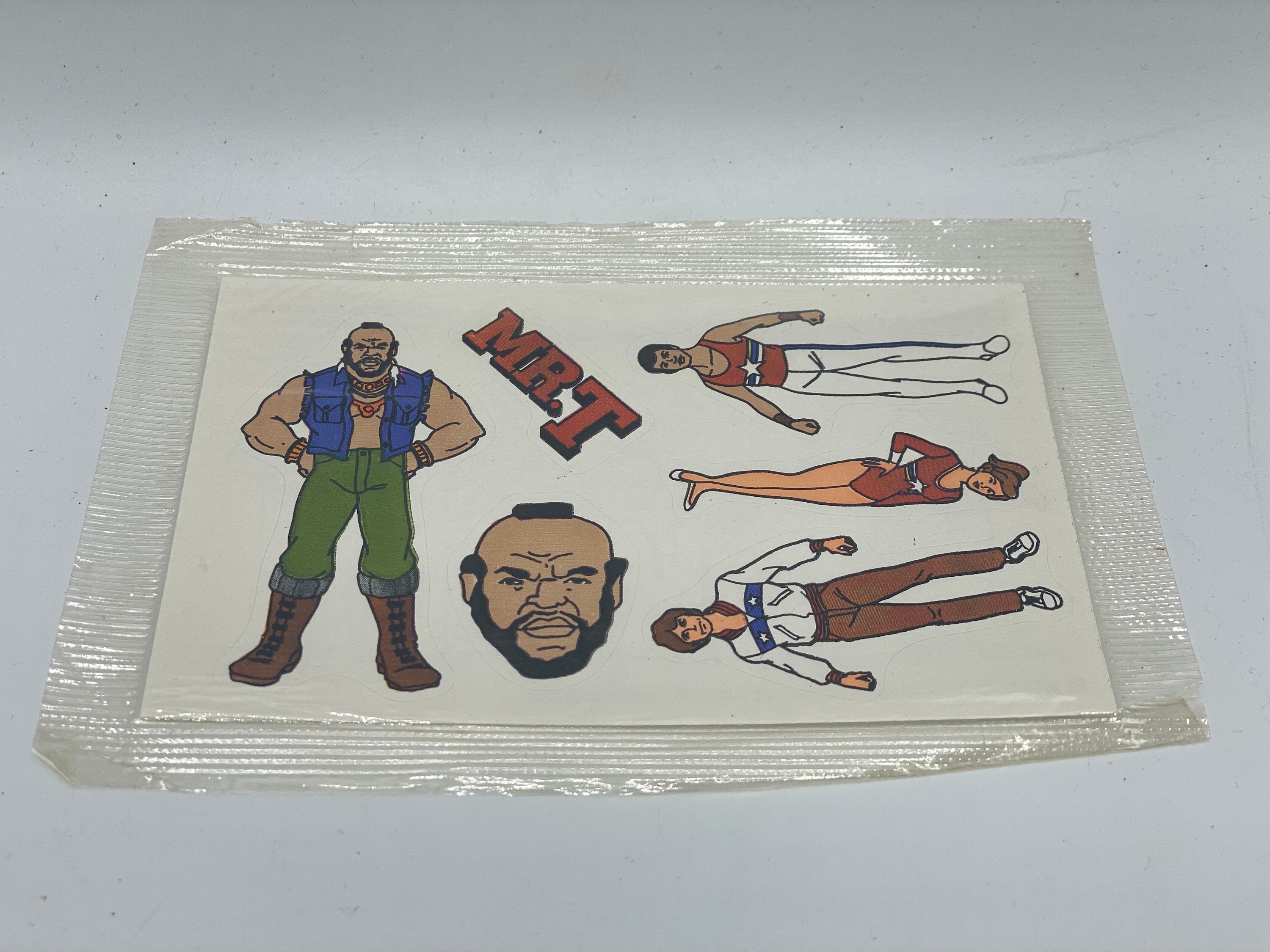 Vintage 1983 Mr T Cereal Sticker Sheet Etsy