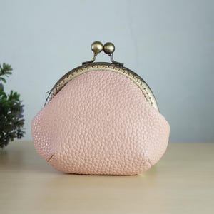 Pfirsich Kuss Lock Geldbörse, Retro Spange Geldbörse, Geschenk für sie,