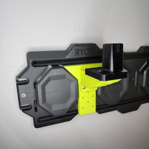 Regular Wall or Pegboard 3D Printed Tool Holder for Ryobi One+ 18V Tools