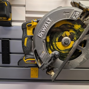Wall or Pegboard Mount for Dewalt Cordless 20V/60V Flexvolt Circular Saw, Orbital Sander, Planer