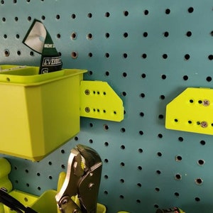 Cleat for Ryobi LINK Wall Storage Bins for Pegboard or Other Flat Surfaces