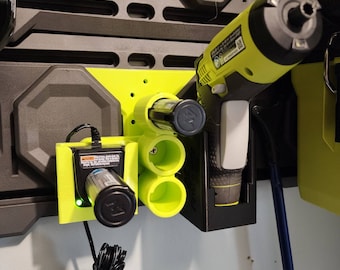 3D Printed Battery Charger Mount for Ryobi Tek4 4V Charger