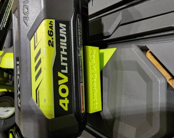 Single Ryobi 40V Battery Holder for Ryobi Link Storage System