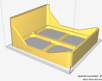 3D Printable file for Ryobi Bit Case Holder