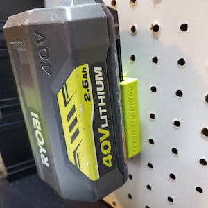 Wall, Pegboard, or Slatwall Mount for Ryobi 36V / 40V Battery