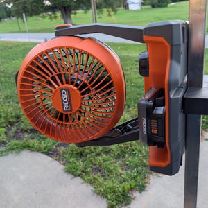 Golf Cart adapter for Ridgid Hybrid 18V Fan