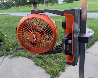 Golf Cart adapter for Ridgid Hybrid 18V Fan