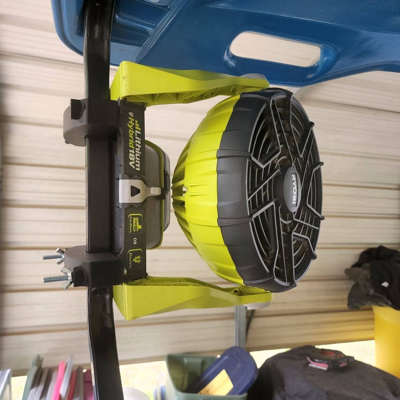 18V Hybird Fan Holder for Ryobi 40V Mowers or Golf Carts Etsy