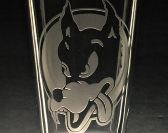 Sandblasted Wolf Glasses