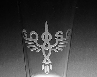 Sandblasted Flying Goose Glasses
