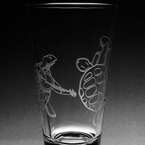 Sandblasted Terrapin Glasses