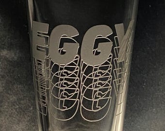 Eggy Sandblasted 16oz.Pint Glass