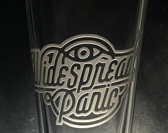 Sandblasted Widespread 16oz. Pint glass