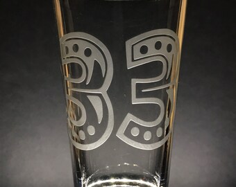 Sandblasted Billy Strings' 33 Tattoo Glass
