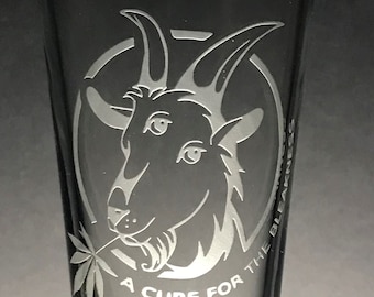 Sandblasted Billy Strings "Cure for the Bleakness" Glasses