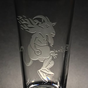 サンドブラスト加工のビリーストリングス ファイヤービリーグラス