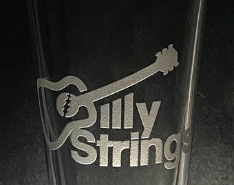 Sandblasted Billy Strings Guitar Center 16 oz. Pint Glass