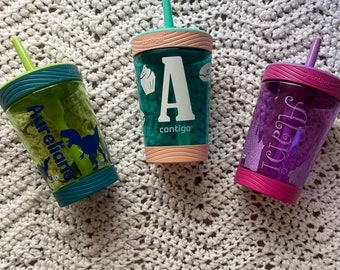 Personalized Contigo Kids Straw Cup Tumbler Toddler 