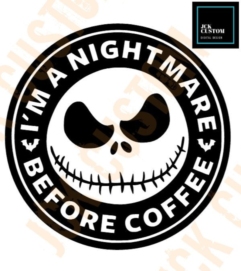 Download Nightmare Before Christmas Coffee Cup Inspired logo. SVG ...