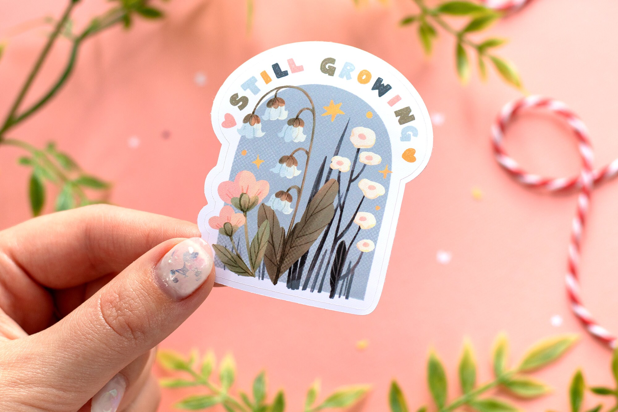 Still Growing ~ Die Cut Sticker - Matte Sticker Paper- Illustrated Ar…