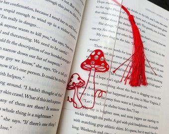 Mushroom Bookmark (10 COLOR OPTIONS)
